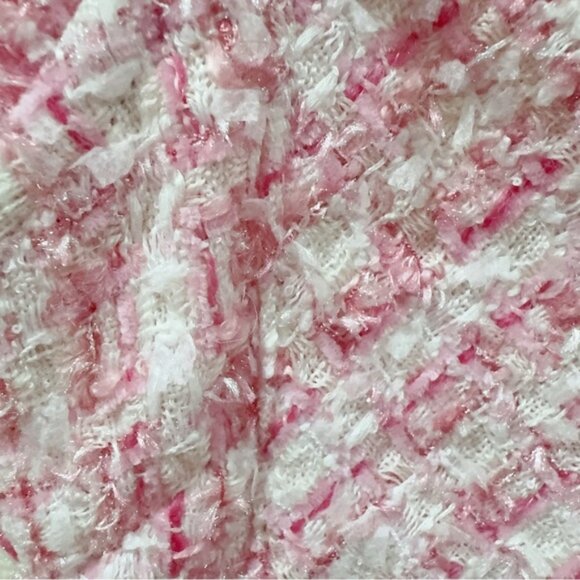 NWT J.ING Jing Pink Tweed Sleeveless Mini Dress - Picture 6 of 12